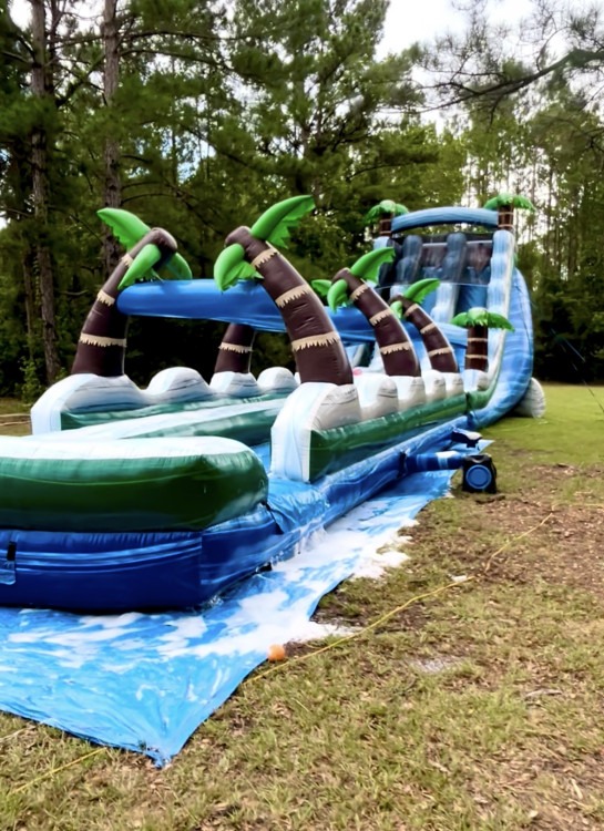22 foot Tropical Marble Waterslide with Slip “n” Slide