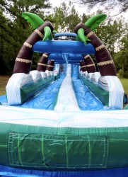 IMG 0342 1751833689 22 foot Tropical Marble Waterslide with Slip “n” Slide