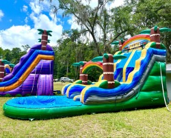 tp2 1752111394 18 Foot Tiki Plunge Dual Lane Slide